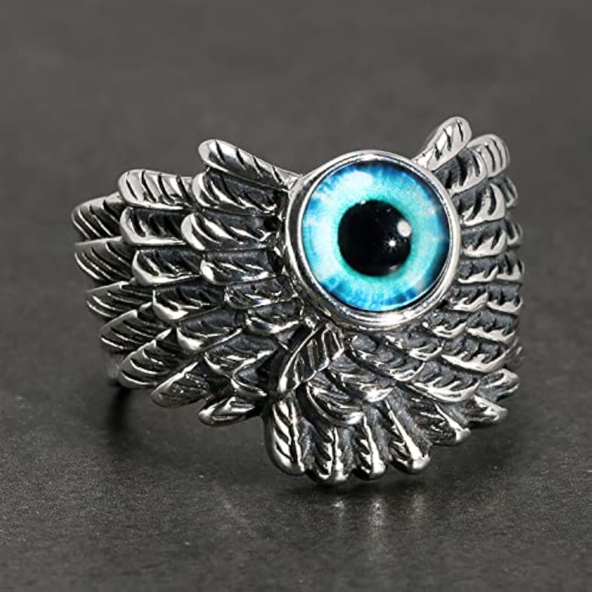 Evil Eye Silver Chain Pendant with Bracelet and Ring Combo